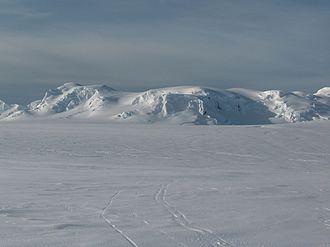 Blick über das Wörner Gap zum Bowles Ridge