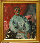 Self-portrait with black Bandage (1915)