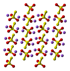 Krystalstruktur af natriumthiosulfat pentahydrat