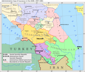 Localização de Ossétia do Norte