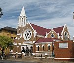 The St Andrew's Presbyterian Congregation was established in 1890 and its early history is closely interwoven with that of Germiston itself. The corner-stone of the present well preserved church building, which was designed in the neo-Gothic style, was la Type of site: Church