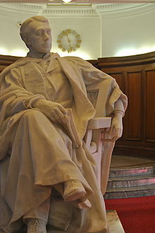 John Viriamu Jones was the founding principal of the college. Statue of John Viriamu Jones.jpg