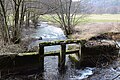 Wasserstauanlagen am Flusslauf der Weißen Laaber