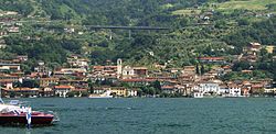 Vista di Sulzano da Monte Isola