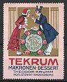 Werbemarke Tekrum Makronen-Dessert