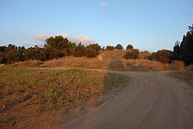 מבט ממערב למזרח לתל ריסים בשקיעה, 2019