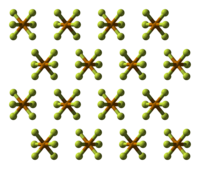 Ball-and-stick model of the crystal structure