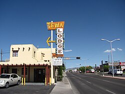 The Tewa Lodge on Central Ave.