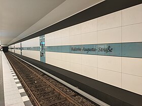 Image illustrative de l’article Kaiserin-Augusta-Straße (métro de Berlin)