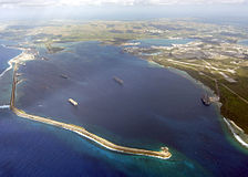 Aerial view of Apra Harbor