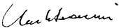 signature d'Umberto Veronesi