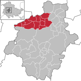 Kaart van Verwaltungsgemeinschaft Mittleres Nessetal