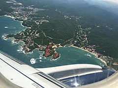 Panoramica aerea di Huatulco