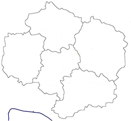Location of pond in Vysočina Region, Czech Republic