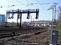 Würzburg Hbf (Germany): signal gantry.