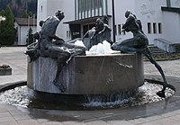 Markterhebungsbrunnen in Wattens (Oostenrijk)