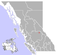 Location of Wells in British Columbia