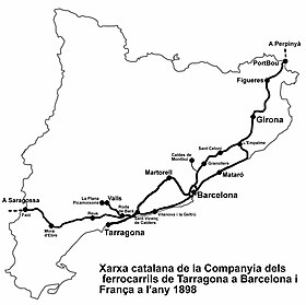 Image illustrative de l’article Compañía de los ferrocarriles de Tarragona a Barcelona y Francia