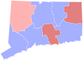 Results for the 1910 Connecticut gubernatorial election by county.