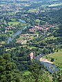 Lavoûte-sur-Loire, et la plaine de l'Emblavez.