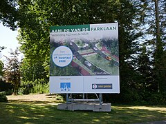 Ede, Werbetafel für die Parklaan