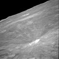 The albedo anomaly is visible above center in this view from Apollo 11