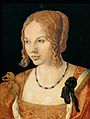 アルブレヒト・デューラー 『若いヴェネツィアの女性の肖像』 (1505)[9]