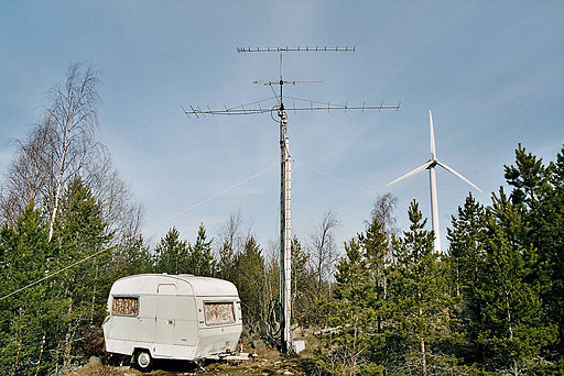 Amateur radio camping