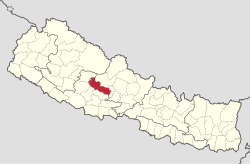 Location of Baglung District in Nepal