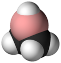 Space-filling model of borirane