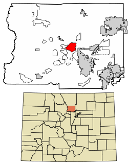 موقعیت لیزی ایکرز، کلرادو در نقشه