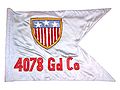 Flagge der 4078th Guard Company