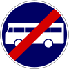 End of bus lane