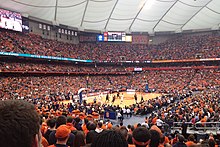 Basketball game in the JMA Dome Carrier Dome.JPG