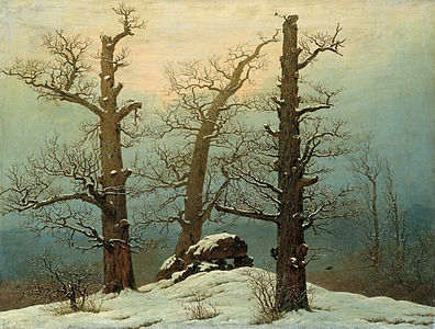 Caspar David Friedrich: - Cairn in Snow, 1807