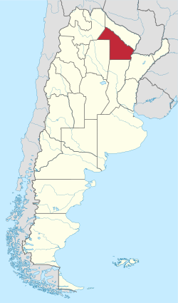 Расположение Чако в Аргентине