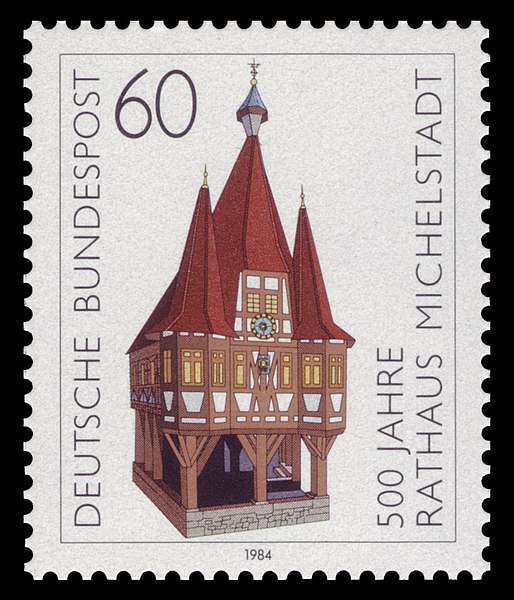 Datei:DBP 1984 1200 Rathaus Michelstadt.jpg