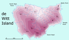 Карта острова Де-Уитт