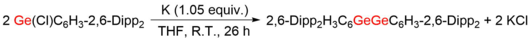 The synthesis of digermyne 2,6-Dipp2H3C6GeGeC6H3-2,6-Dipp2 (Ar1GeGeAr1)