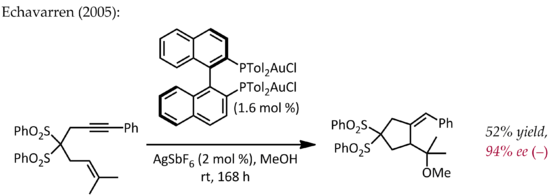 Echavarren gold phosphine enantioselective.png
