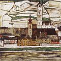 Egon Schiele: Stein an der Donau, 1913