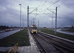 Eindpunt van tramlijn 103.