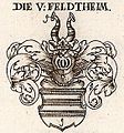 Wappen 2 der schwäbischen Familie von Feldtheim