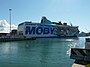 Пассажирский паром (Passenger Ro/Ro Cargo Ship) "Moby Aki". Судно построено в 2005 году. Фото от 25/02/2011.