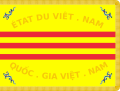 Flag of the Vietnamese National Army, with a dragon in each corner