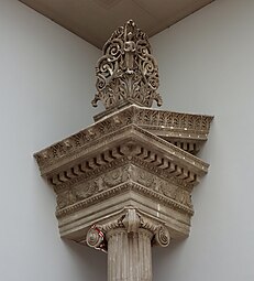 Roman bucrania on an entablature of the Trajaneum from Pergamon, Pergamon Museum, Berlin, unknown architect or sculptor, c.30 AD