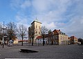 Blick über den Platz zum Dom und zu der Domsfreiheit