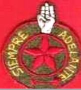 Scout badge without the fleur-de-lis, used during the 2nd Republic. It was Robert Baden-Powell's idea to add the scout salute.