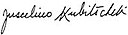 Assinatura de Juscelino Kubitschek