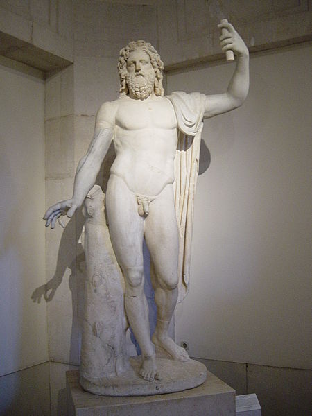Estatua de Júpiter, dios principal de la mitología romana